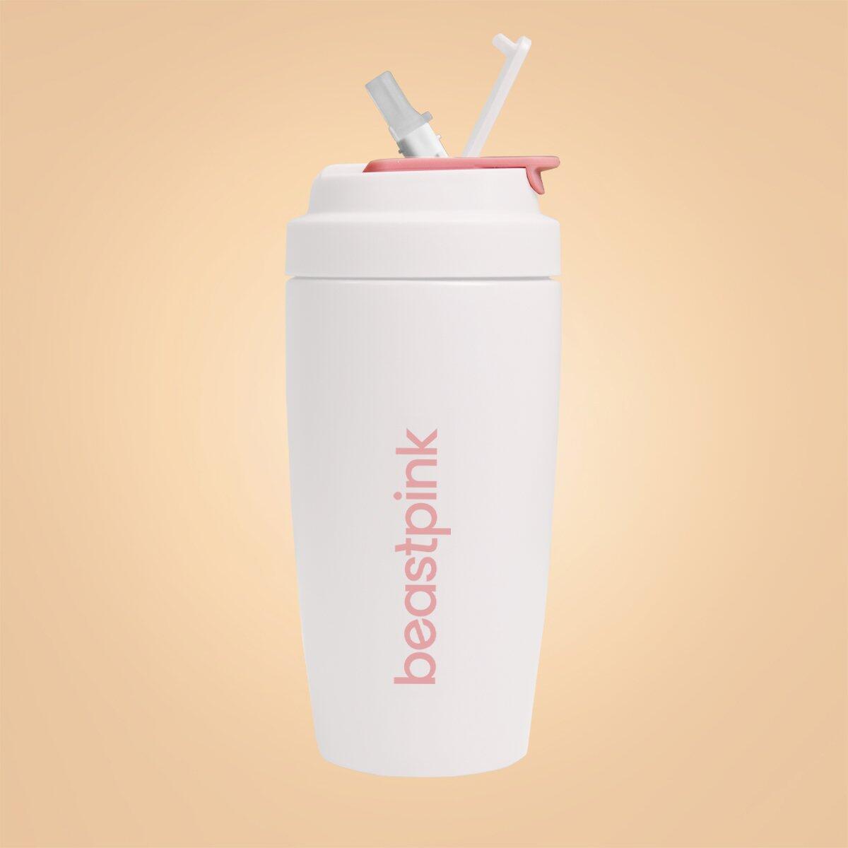 Kubek termiczny 500 ml White BeastPink 4/6