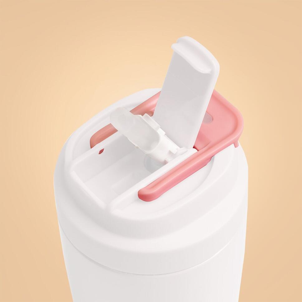 Kubek termiczny 500 ml White BeastPink