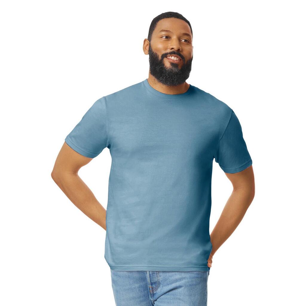 Unisex Adult Softstyle Plain Cotton TShirt (Indigo Blue)