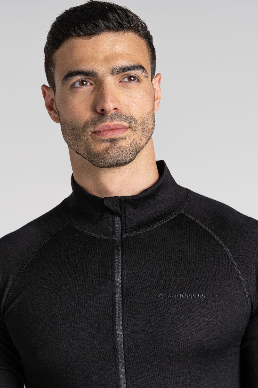 Mens Expert Merino Half Zip Long Sleeved Baselayer 5/6