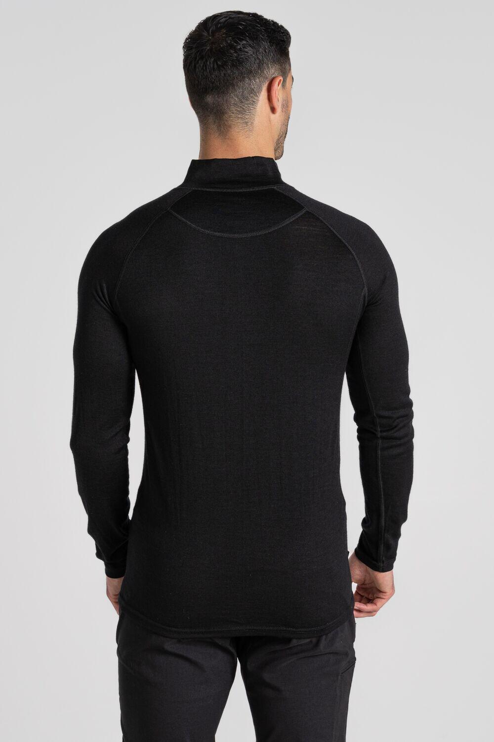 Mens Expert Merino Half Zip Long Sleeved Baselayer 2/6
