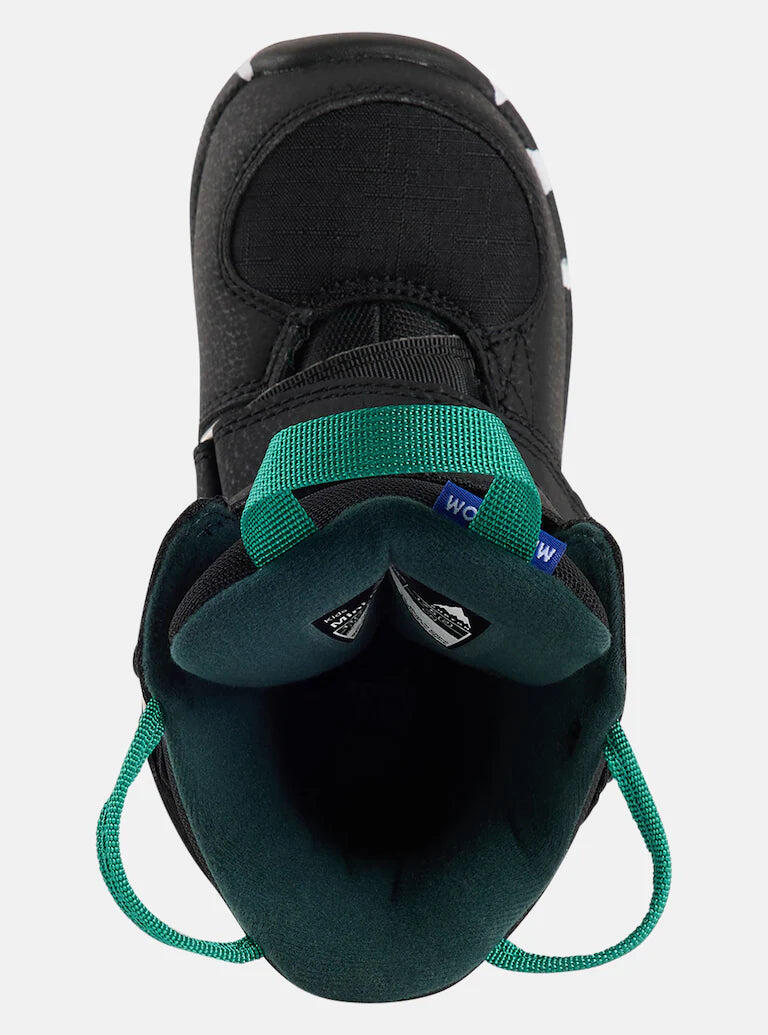 Botas de Snowboard para Criança Burton Mini Grom Pretas 3/4