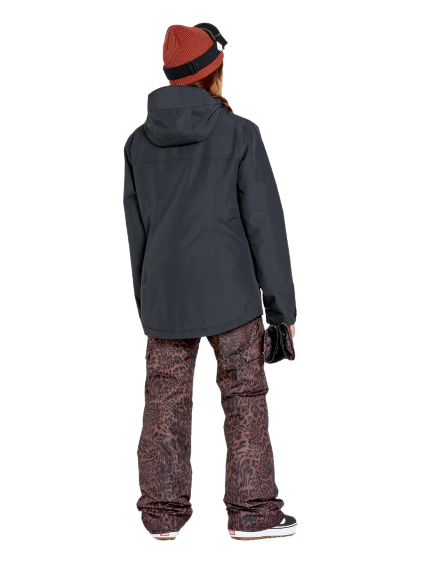 Casaco de snowboard para mulher Volcom Bolt Isolado - Preto 3/4