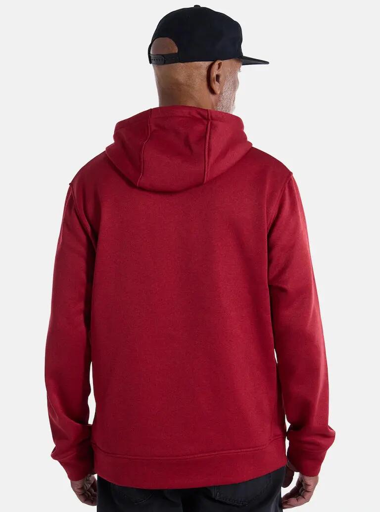 Camisola técnica com capuz Burton Oak Pullover Deep Red Heather 2/4
