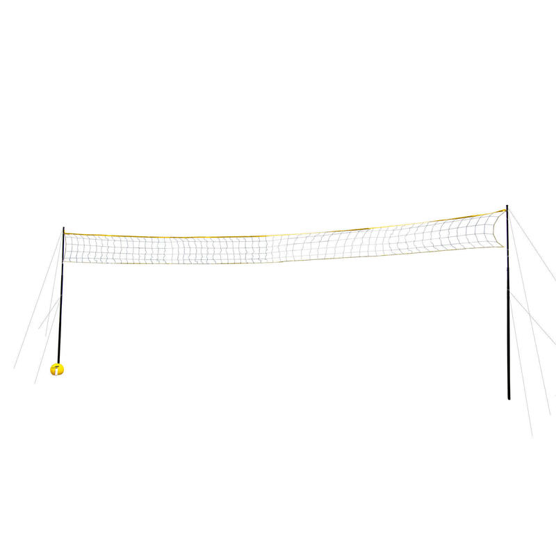 Poteaux Volley-ball Jardin Avec Filet – Réglables, 2 Hauteurs (1.5m & 2.0m), Roues PU, 2 Filets (volley & Badminton)