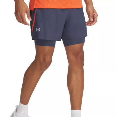 Heren launch hardloopshorts (pitch grijs)