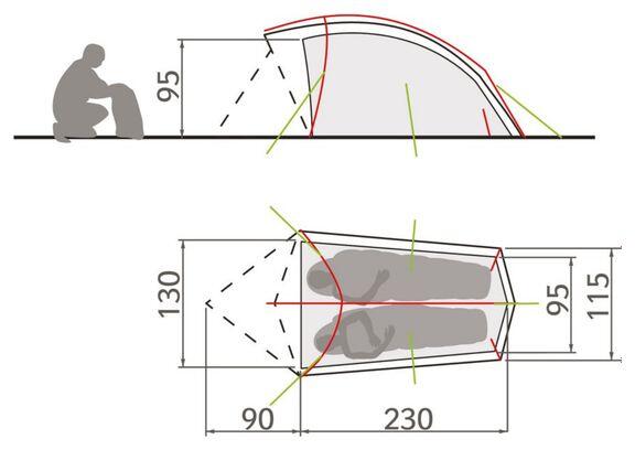 Tente Vaude Taurus 2P Marron 4/4