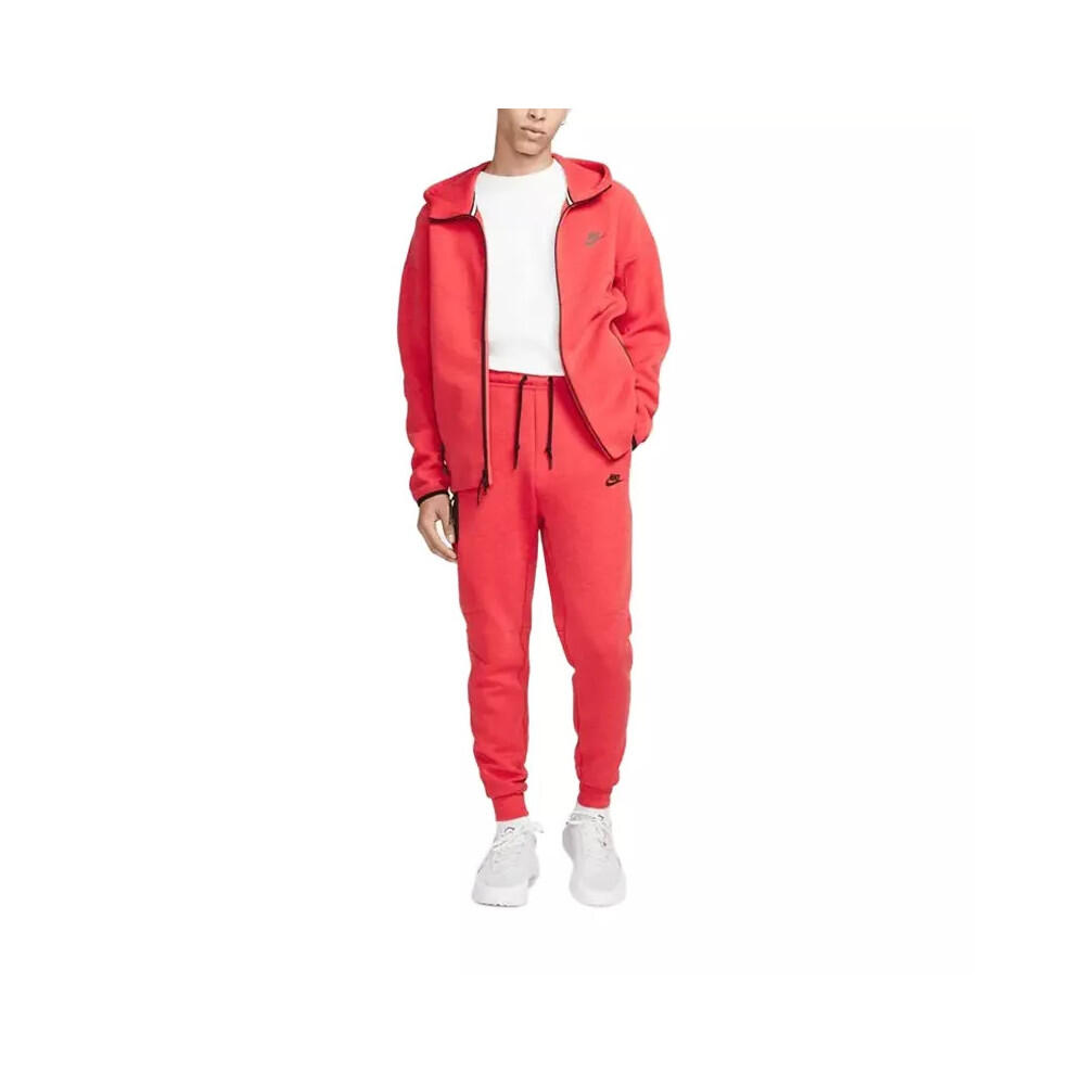 Full Zip Hoodie Joggers Set  Sportswear Tech Fleece Light University Red Heather 5/6