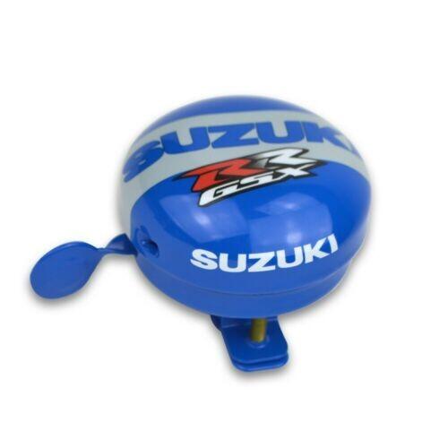 KIDDIMOTO Fietsbel - Suzuki - Blauw - Wit