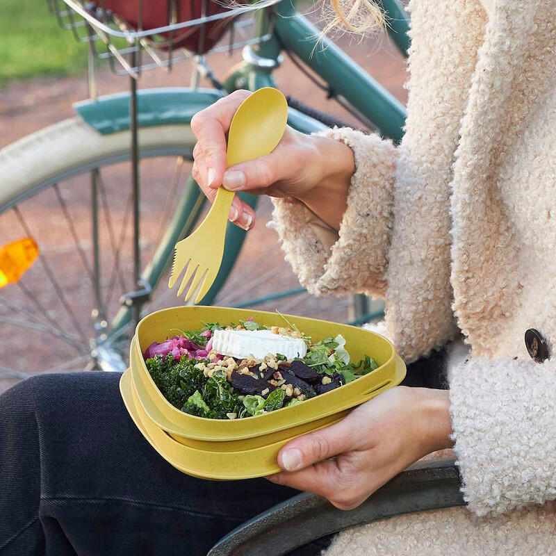 Menażka zestaw naczyń turystycznych ze sporkiem Lunchkit Bio