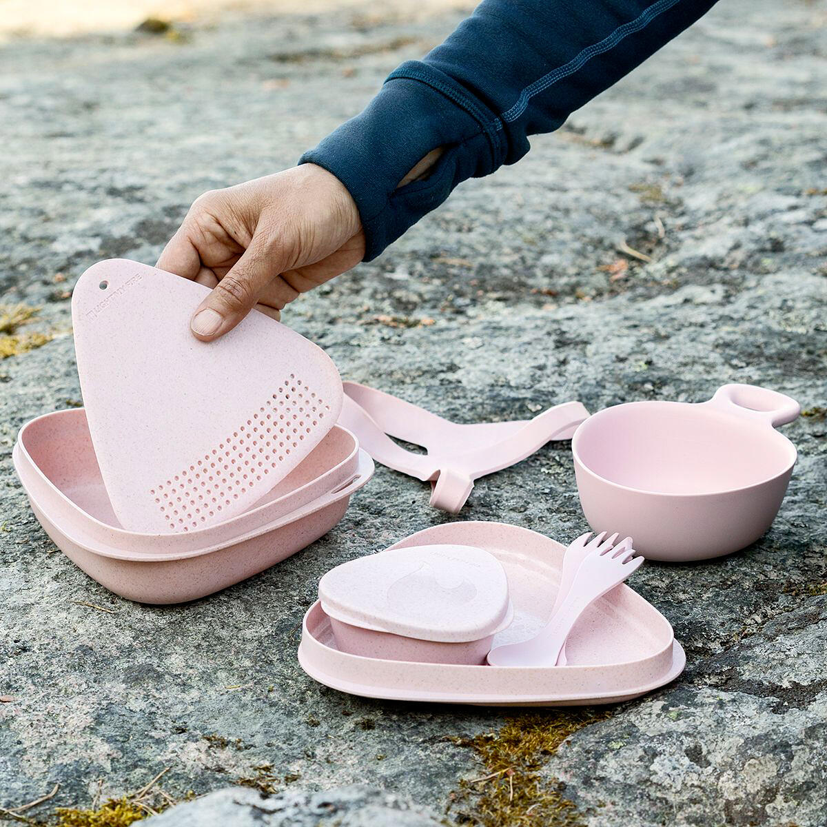 Kit de repas extérieur 8 pièces Light My Fire vert sable 7/7