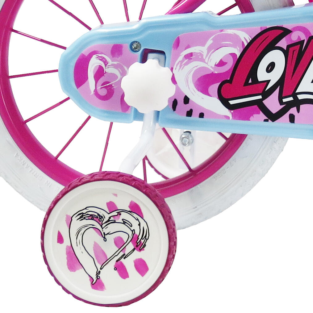 SCH Heart 14“ Mädchenfahrrad mit Zubehör 2/6