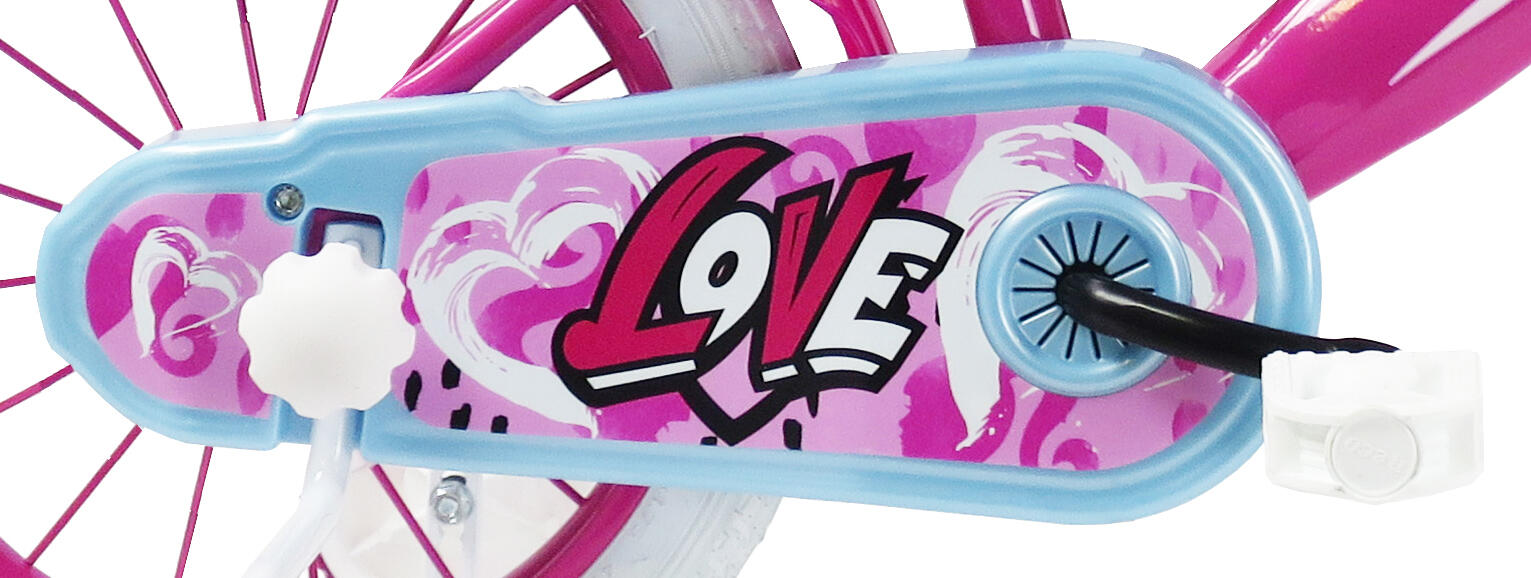 SCH Heart 14“ Mädchenfahrrad mit Zubehör 3/6