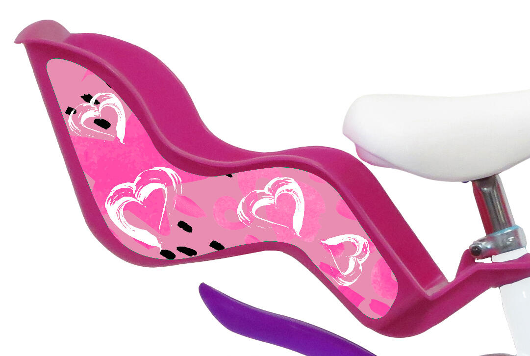 Bicicleta SCH Heart 14” para menina com acessórios 4/6
