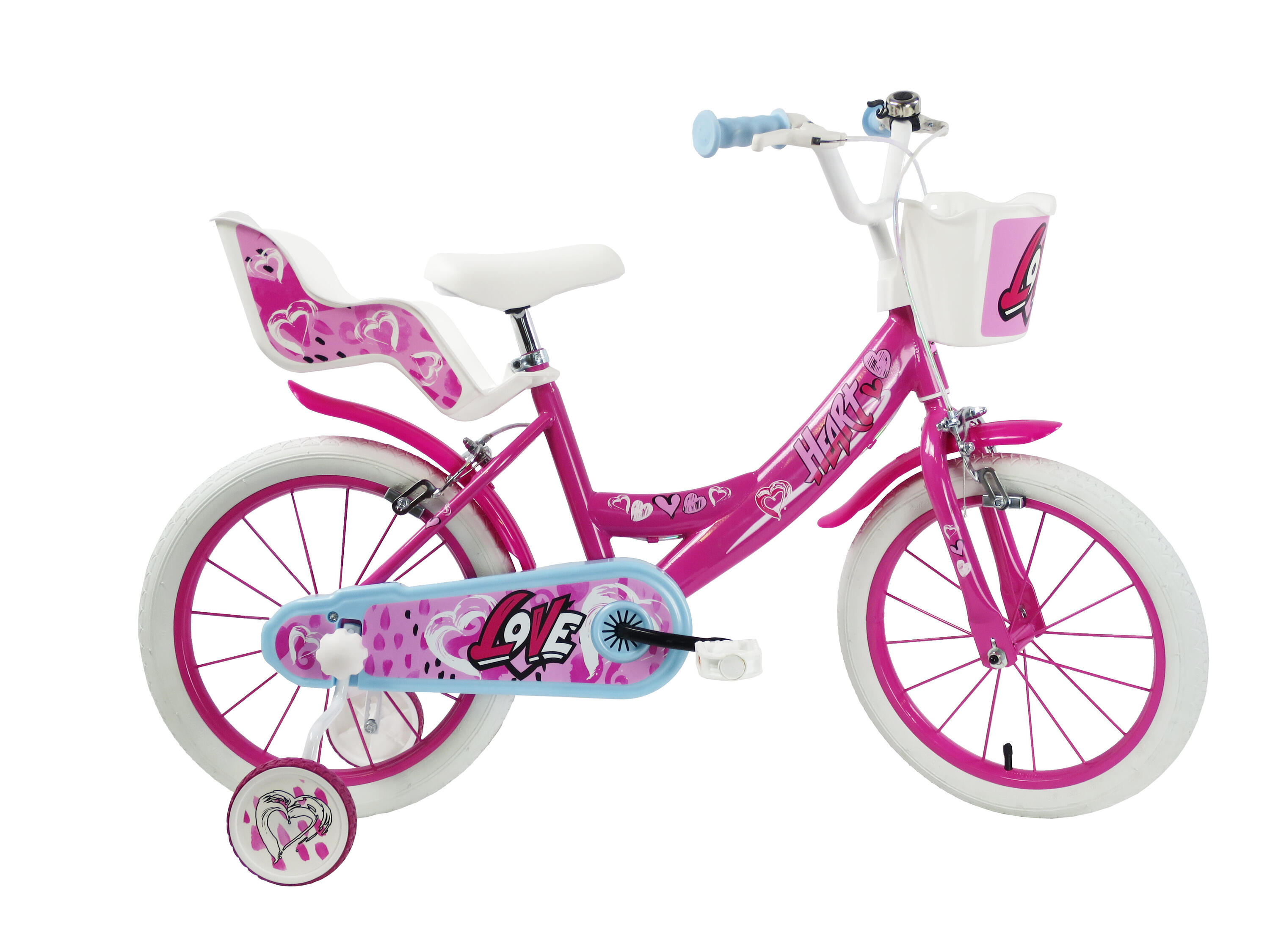 F.LLI SCHIANO SCH Heart 16“ Mädchenfahrrad mit Zubehör