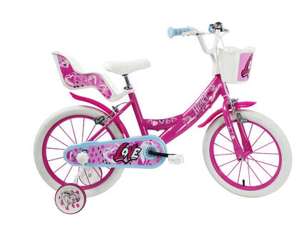 Vélo fille SCH Heart 12'' avec accessoires