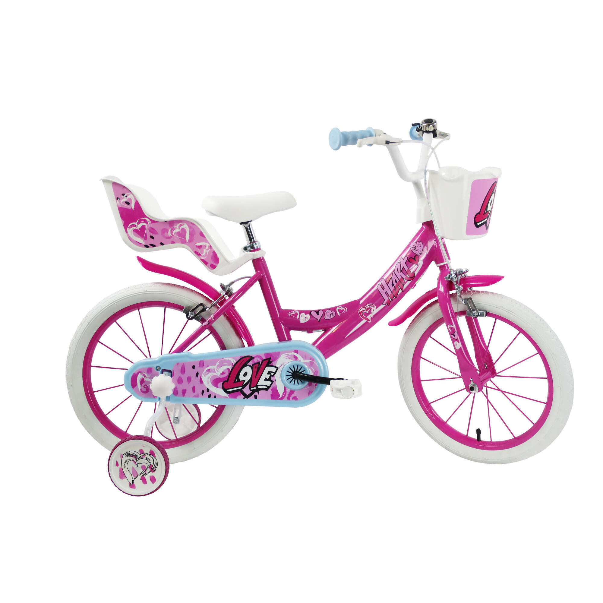 Rower dziewczęcy SCH Heart 16” z akcesoriami