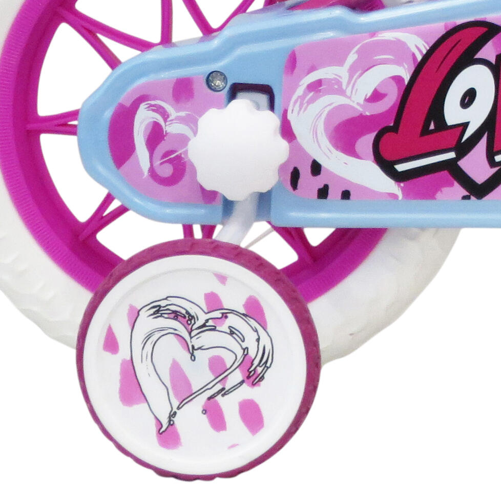 SCH Heart 12” meisjesfiets met accessoires 2/6