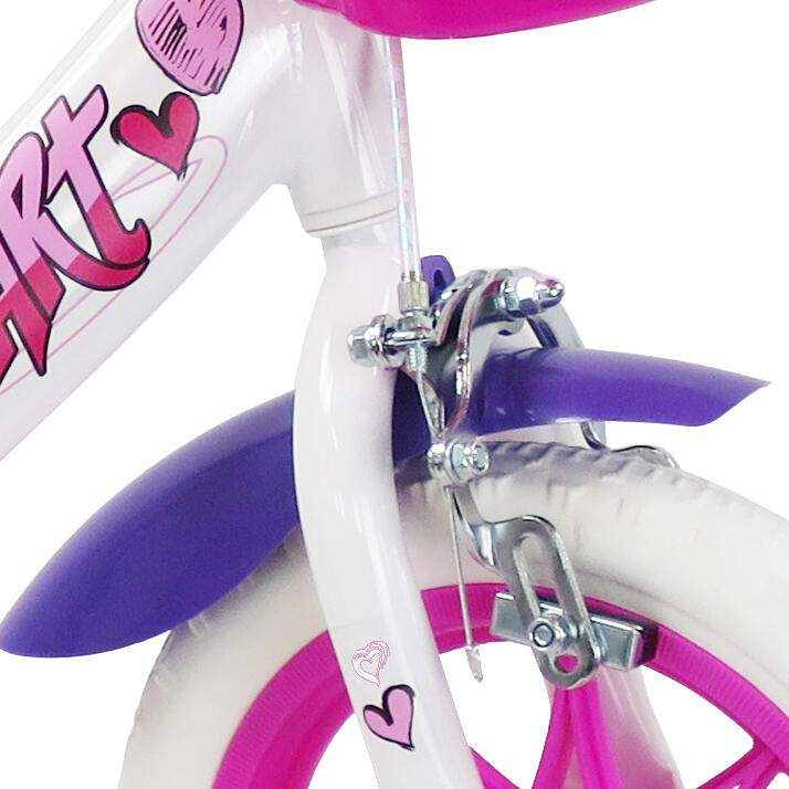 Bicicleta SCH Heart 12” para menina com acessórios 6/6