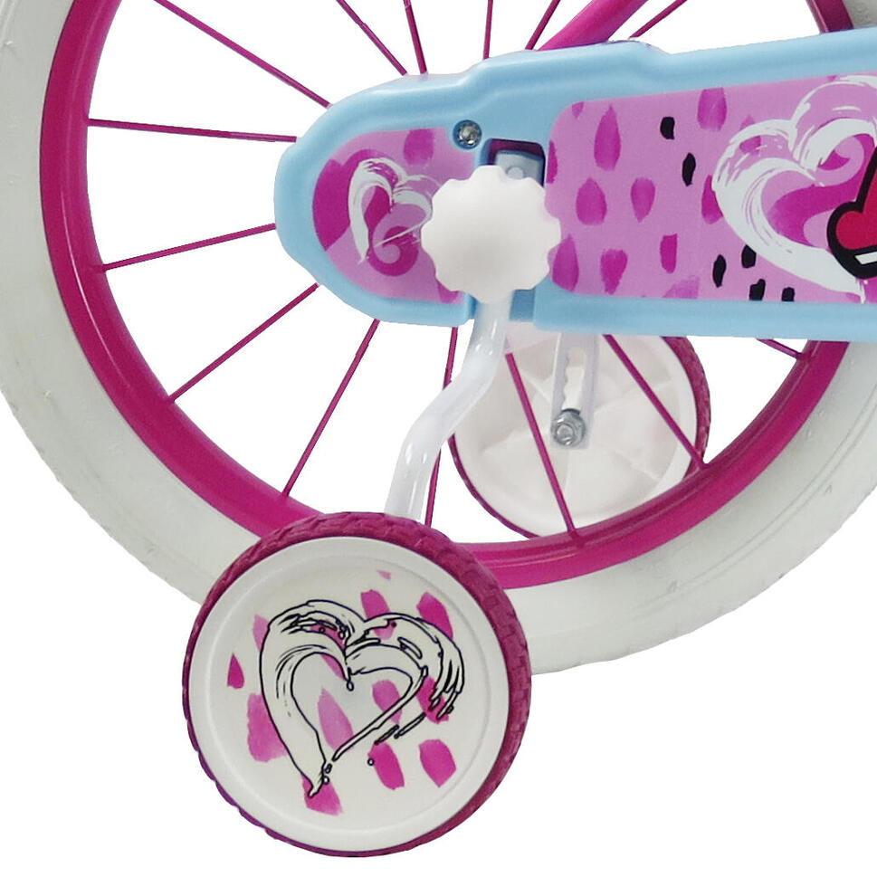 Rower dziewczęcy SCH Heart 16” z akcesoriami