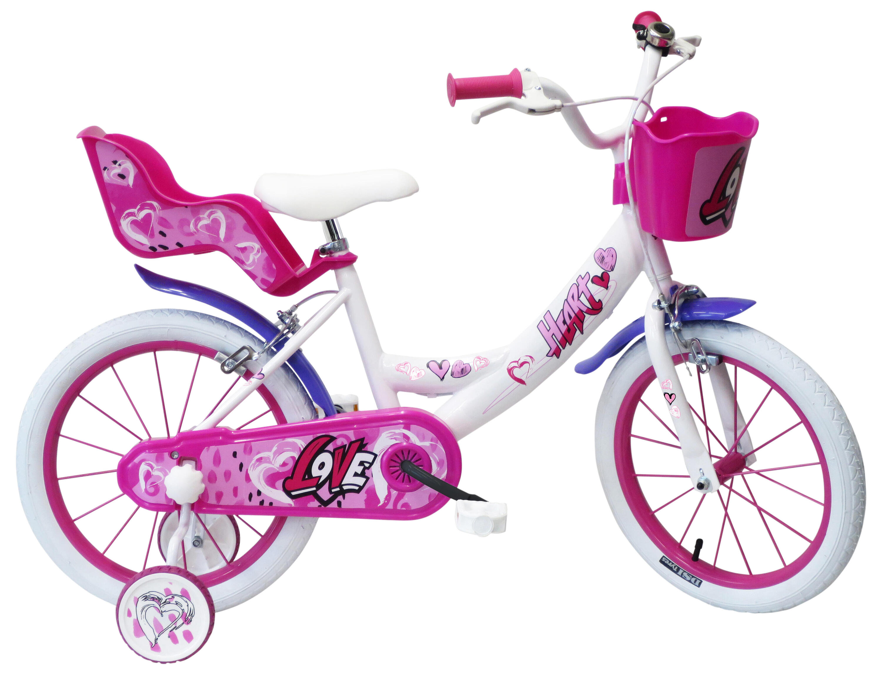 F.LLI SCHIANO SCH Heart 16” meisjesfiets met accessoires
