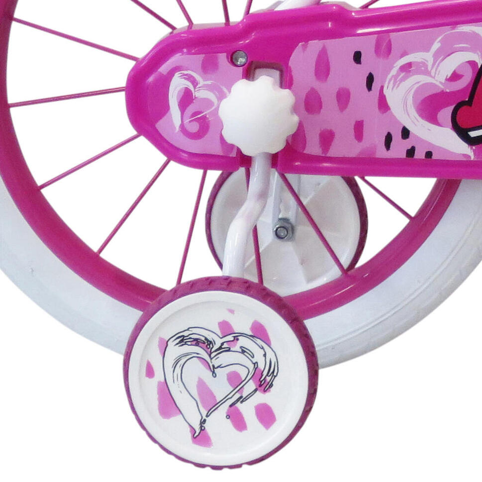 Rower dziewczęcy SCH Heart 16” z akcesoriami