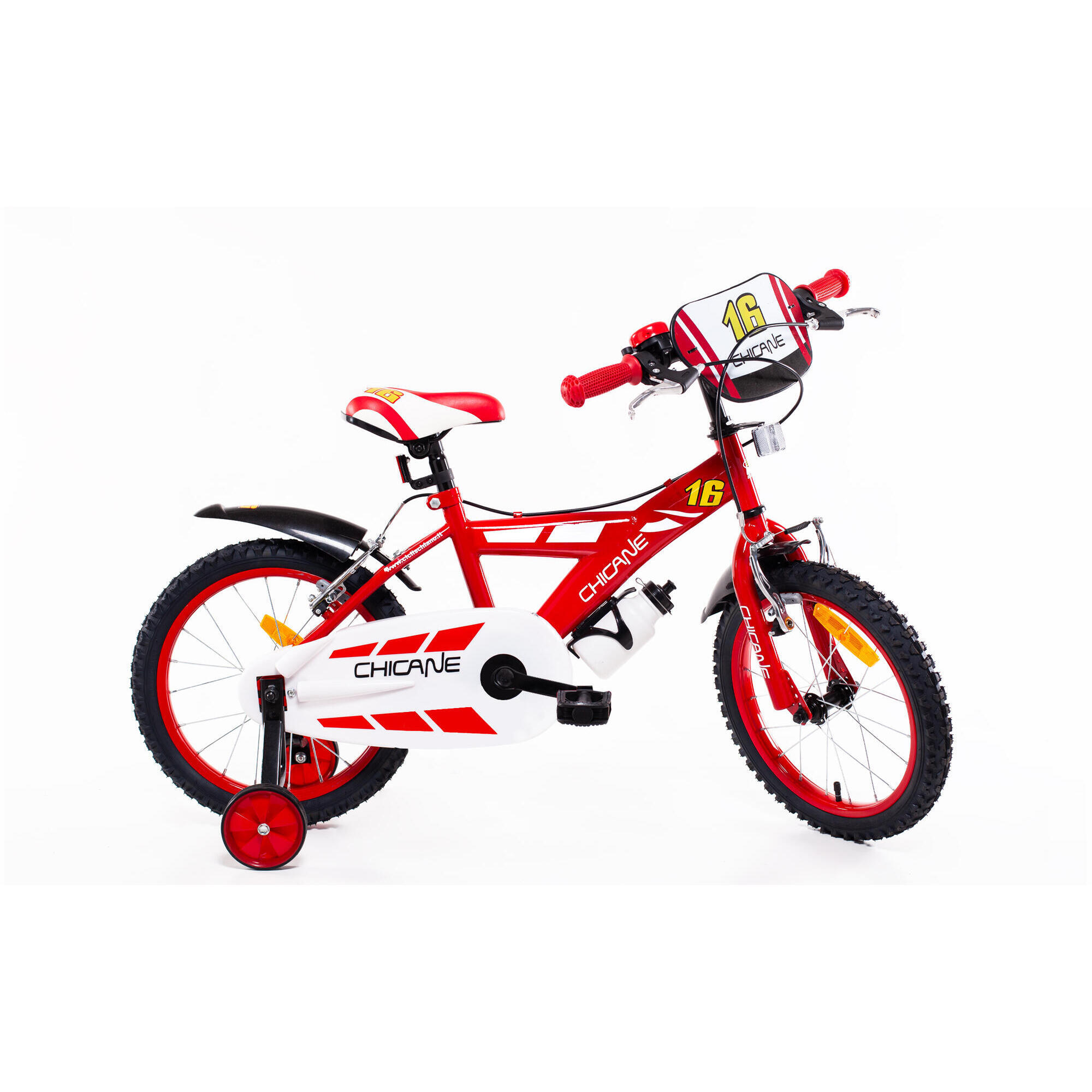 Bicicleta SCH Chicane 16” para crianças com acessórios