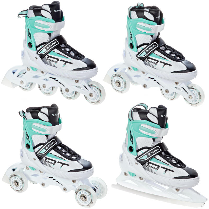 Patins de rodas Patins ajustáveis 4 em 1 Raven Profession