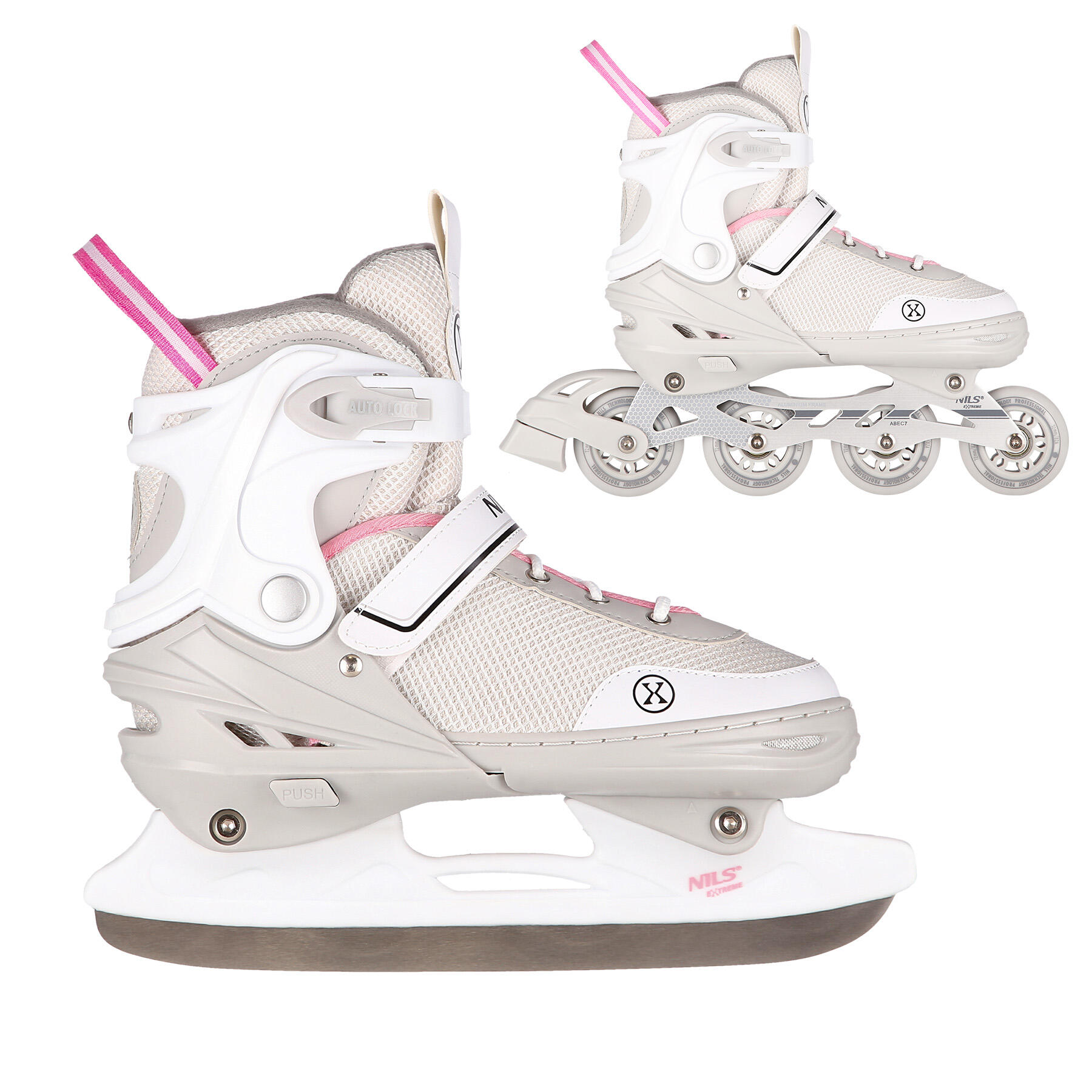 Grijs / Roze