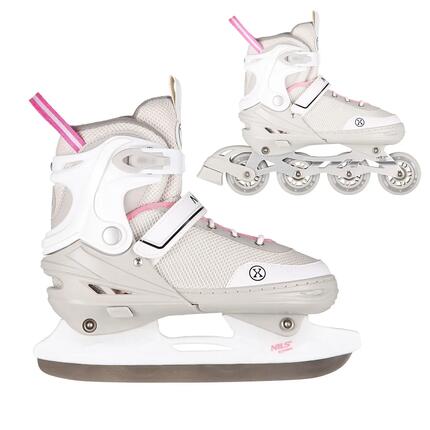 Nils Extreme NH18188 A 2-in-1 inline skates met verwisselbare ijshockeyskid