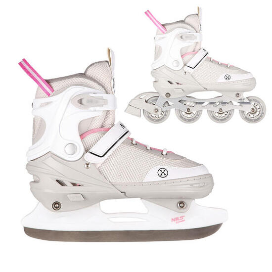 Inline skates met verwisselbare ijshockeyskid Nils Extreme NH18188 A 2-in-1
