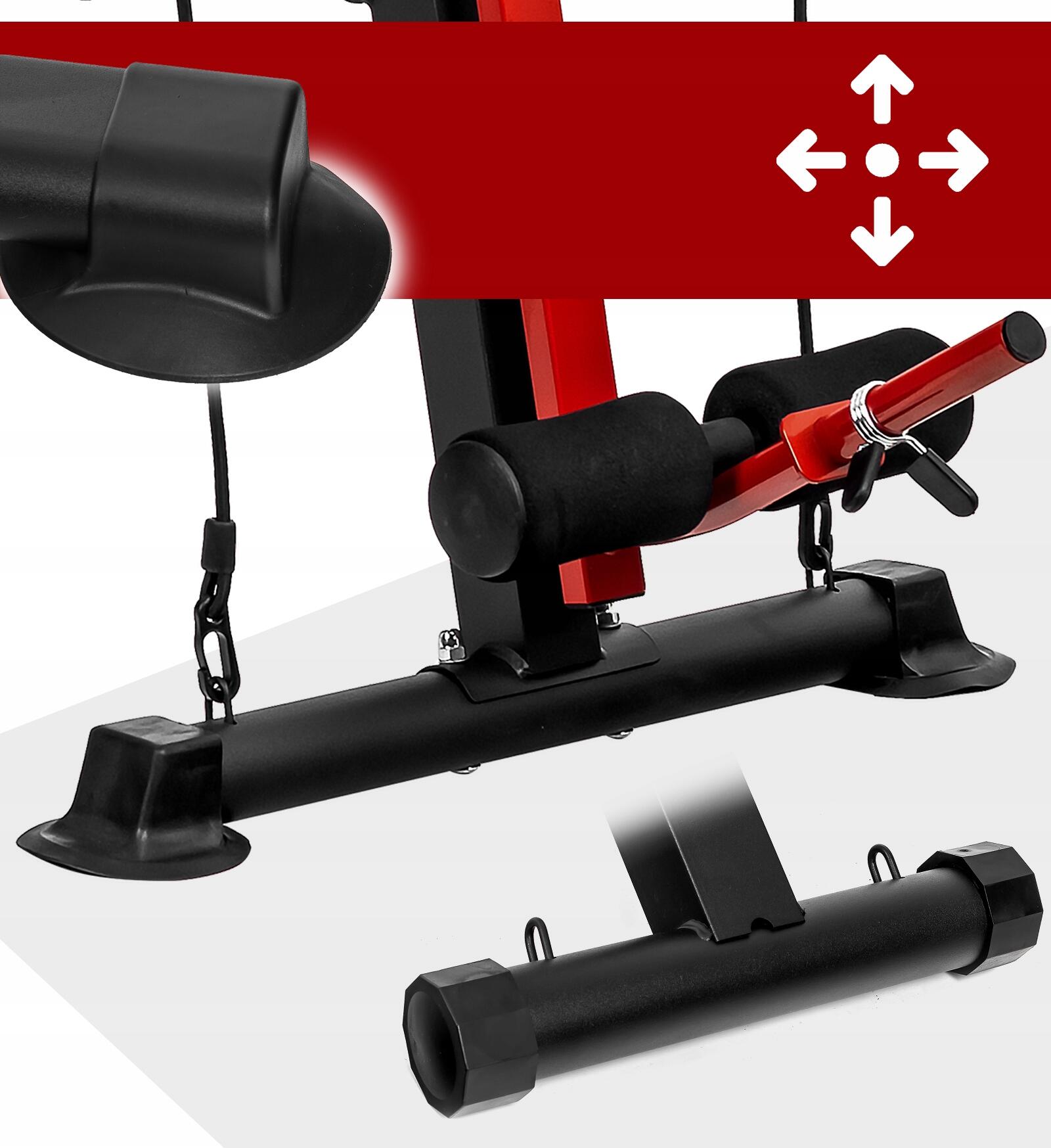 Ławka treningowa regulowana Sapphire XG-040 - modlitewnik, ekspandery 4/7