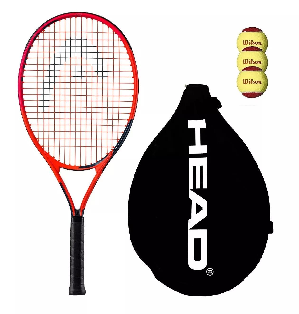 HEAD HEAD Radical 25" Junior Tennis Racket, Cover & Balls