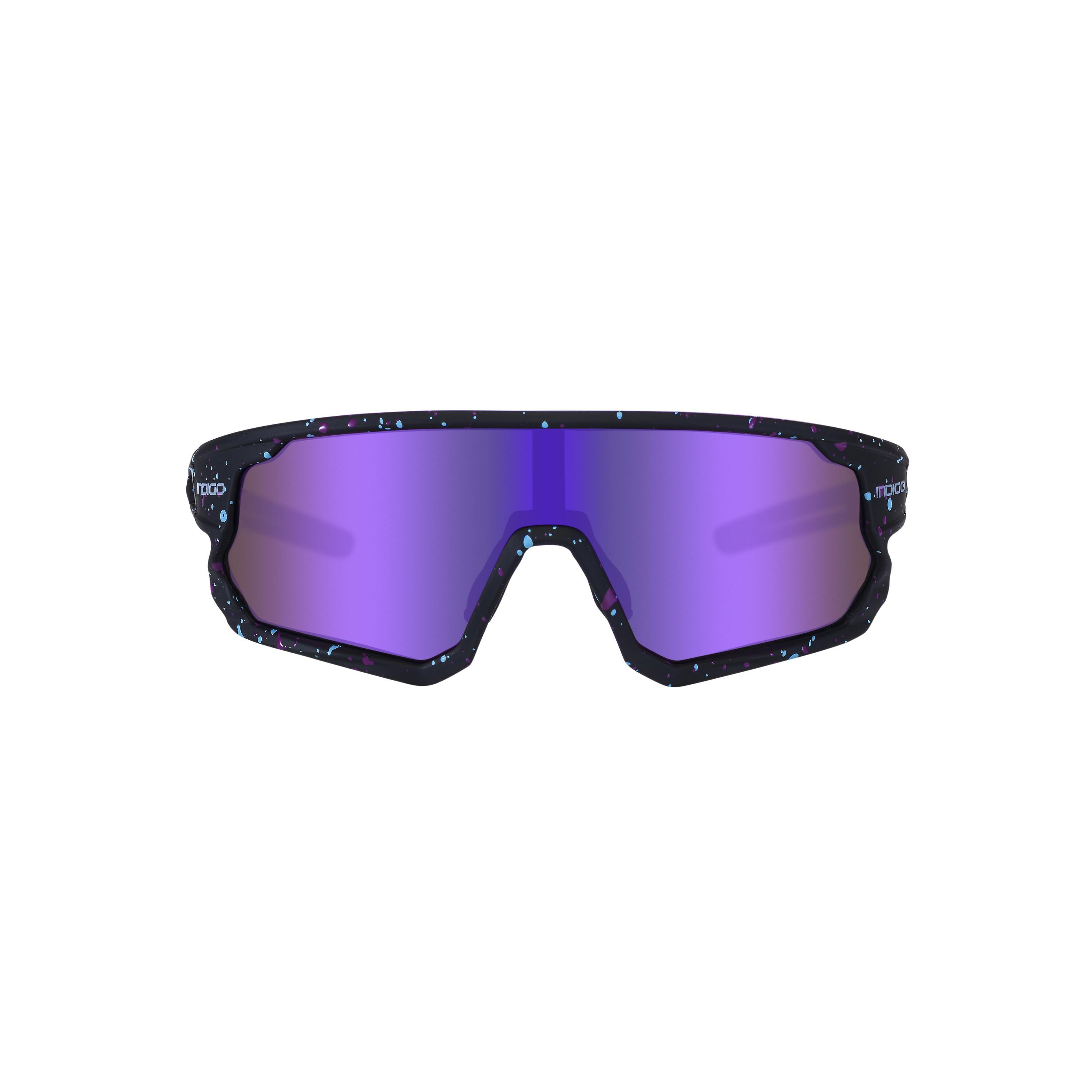 INDIGO SPORTS Óculos de Sol de Ciclismo INDIGO START Mate Preto-Violeta