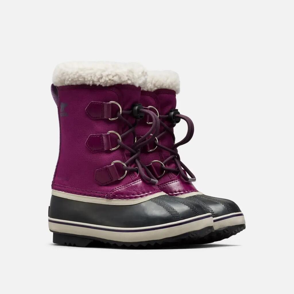 Sorel Yoot Pac Nylon Girls Waterproof Snow Boots - Wild Iris/Dark Plum