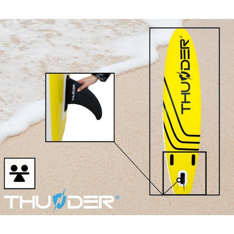 Set cu placa gonflabila Sup, Thunder, COAST YELLOW 320, 320 x 75 x 15 cm, Galben