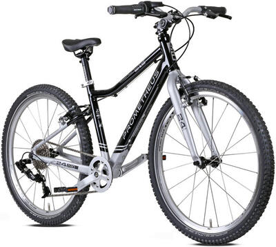 Kinderfiets 24 inch vanaf 7 jaar. superlicht. 8 versnellingen. zwart en zilver