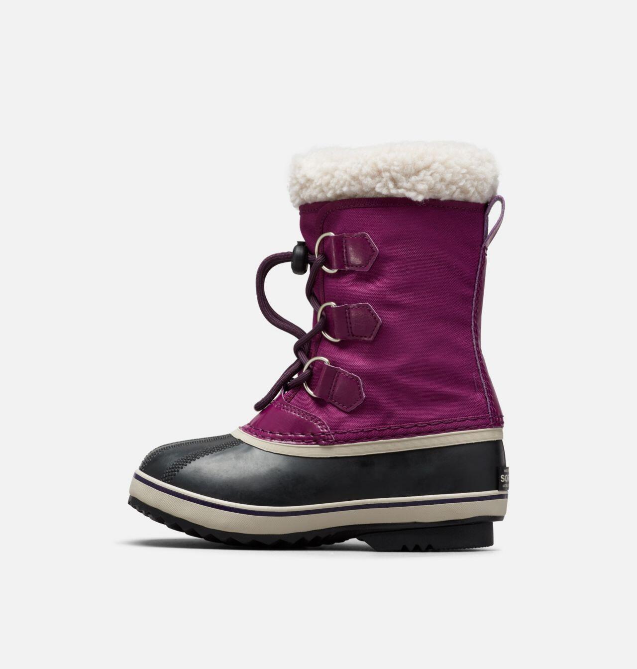 Sorel Yoot Pac Nylon Girls Waterproof Snow Boots - Wild Iris/Dark Plum 2/5