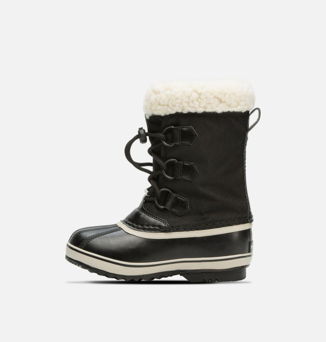 Sorel Yoot Pac Nylon Waterproof Kids Snow Boots - Black 3/4