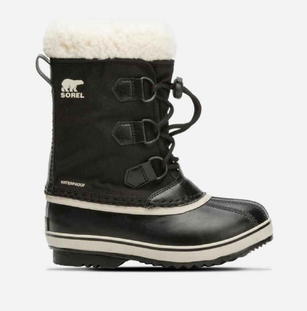 SOREL Sorel Yoot Pac Nylon Waterproof Kids Snow Boots - Black