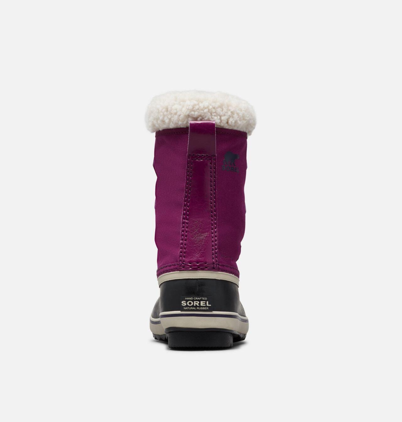 Sorel Yoot Pac Nylon Girls Waterproof Snow Boots - Wild Iris/Dark Plum 4/5