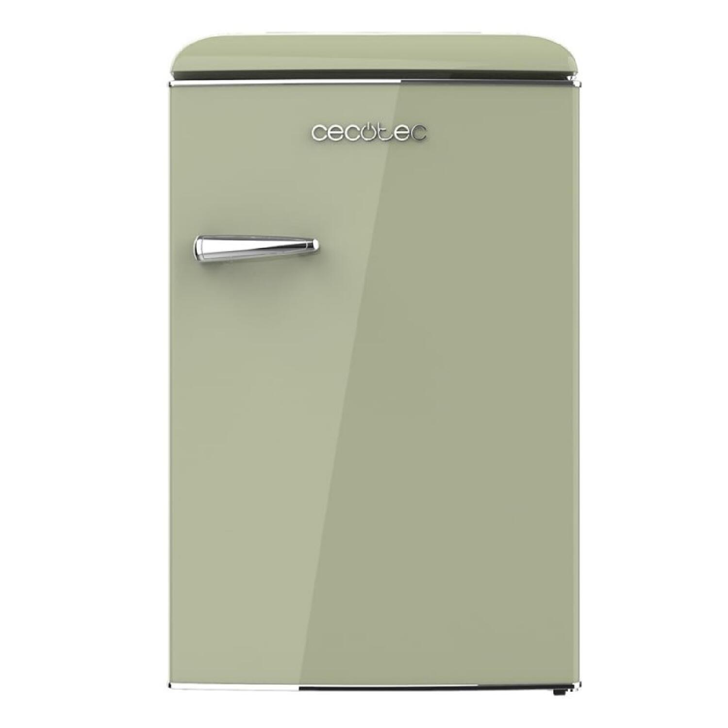 Cecotec mini frigorífico retro tt origin green com capacidade de 118 l, classe e