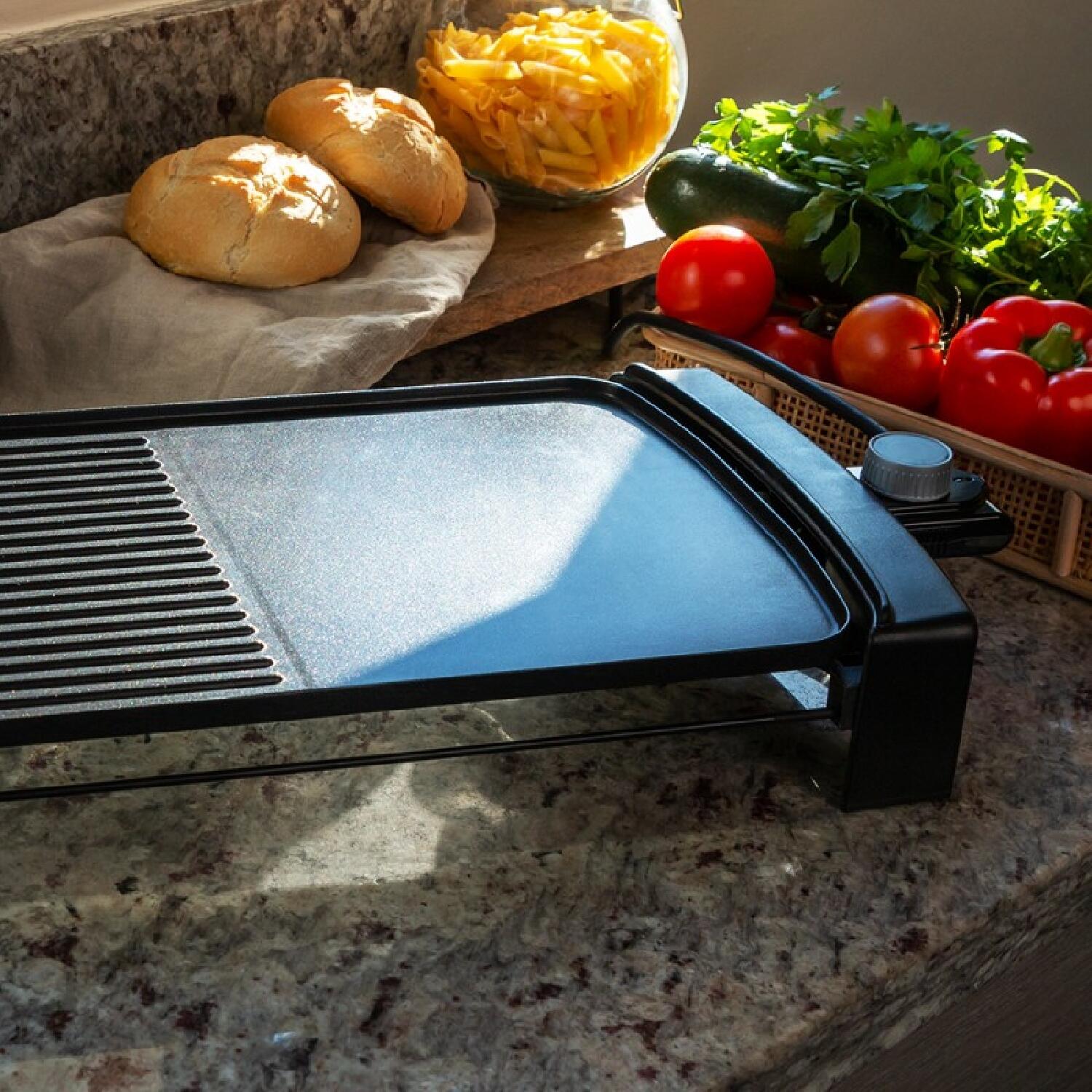 Cecotec Plancha de Asar Eléctrica Tasty&Grill 2500 BlackWater MixGrill. 2150 W, 2/7