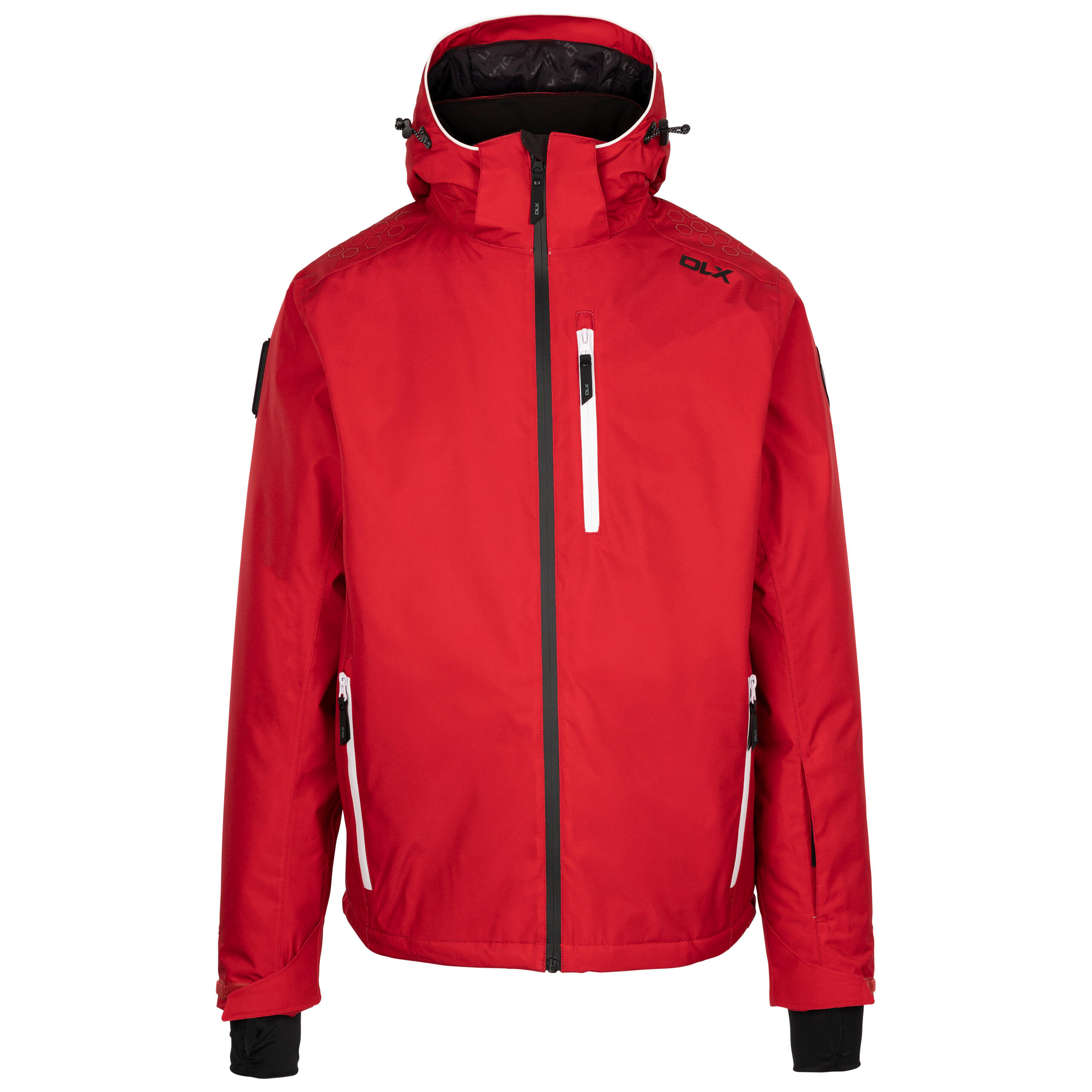 DLX Mens Ski Jacket Zip Off Hooded Waterproof Wind Resistant Warm Coat Graham