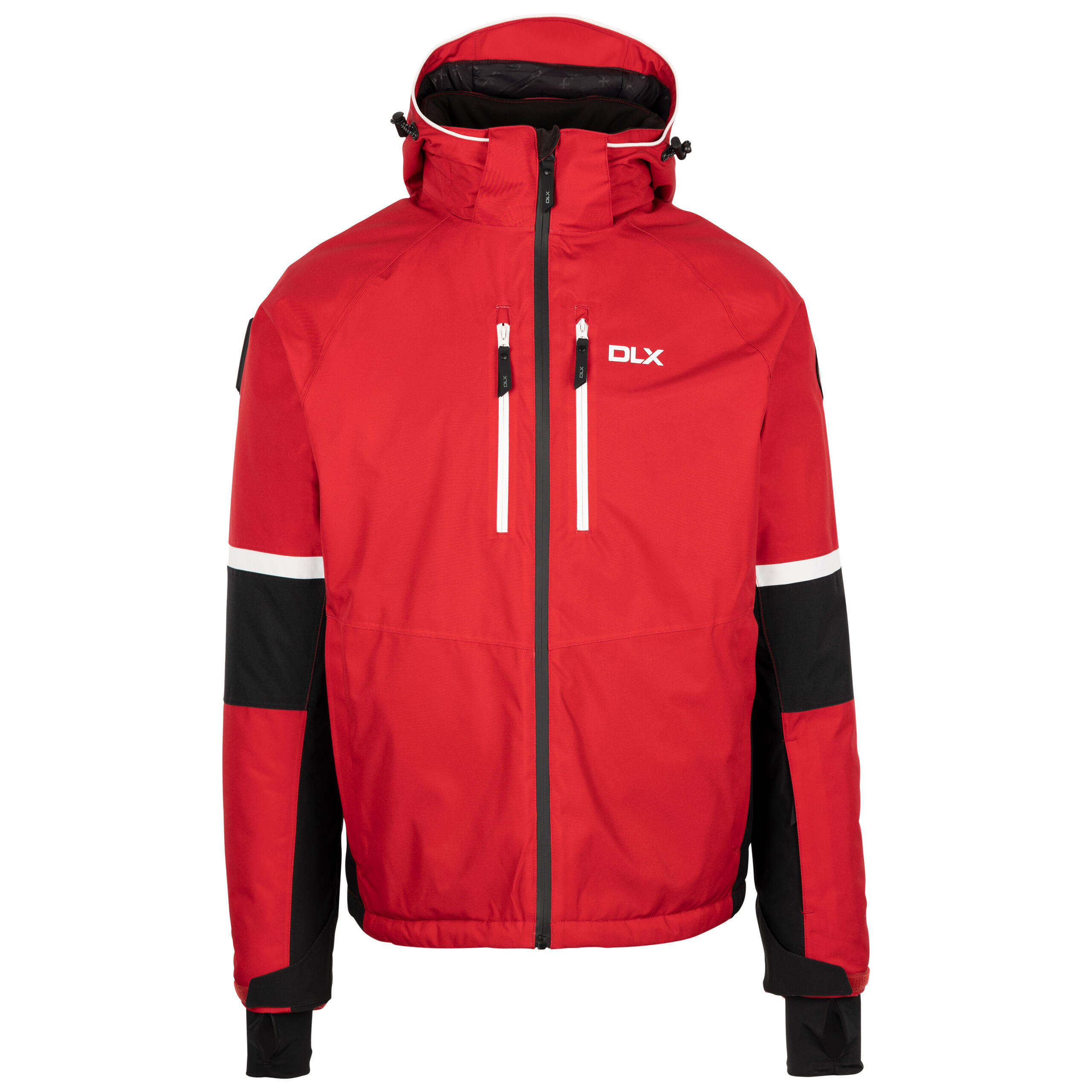 DLX Mens Ski Jacket With Snowskirt Hooded Waterproof Wind Resistant Coat Mackle