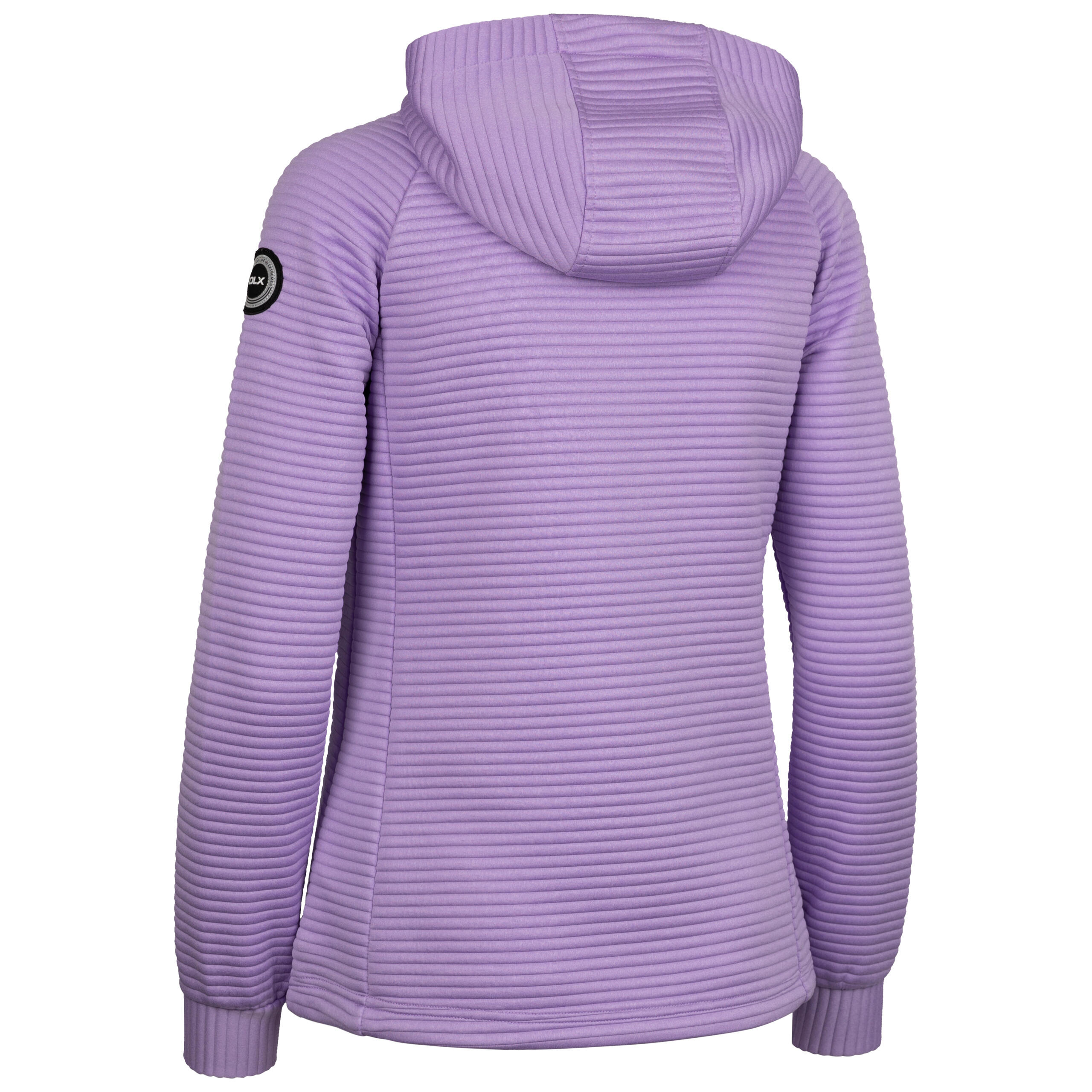 Womens Hooded Top Ribbed Full Zip Adjustable Hem Hoodie with Pockets Lynsky 2/2