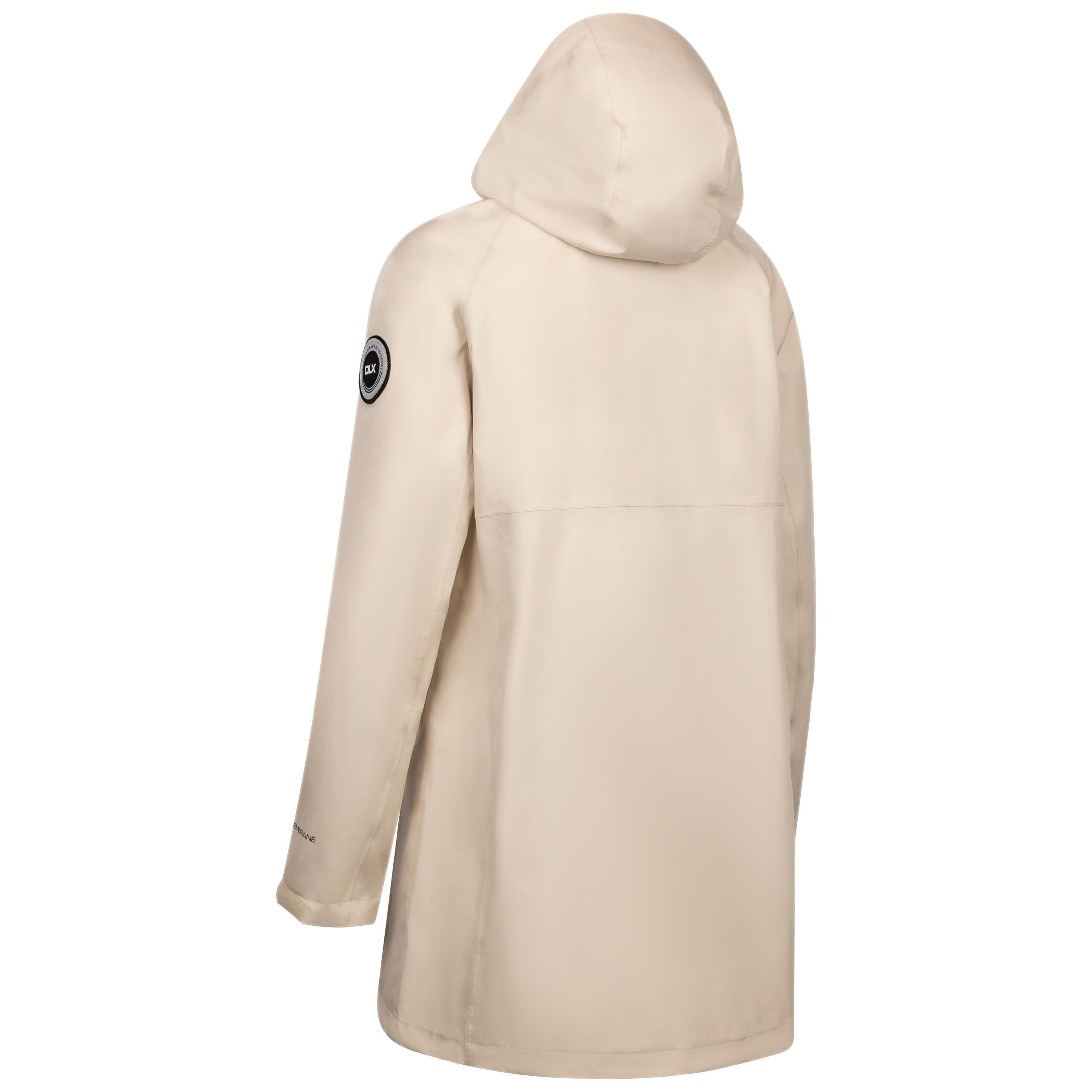 Womens Waterproof Jacket Lucille -Raincoat with Removable Hood & Zip Pockets 2/2