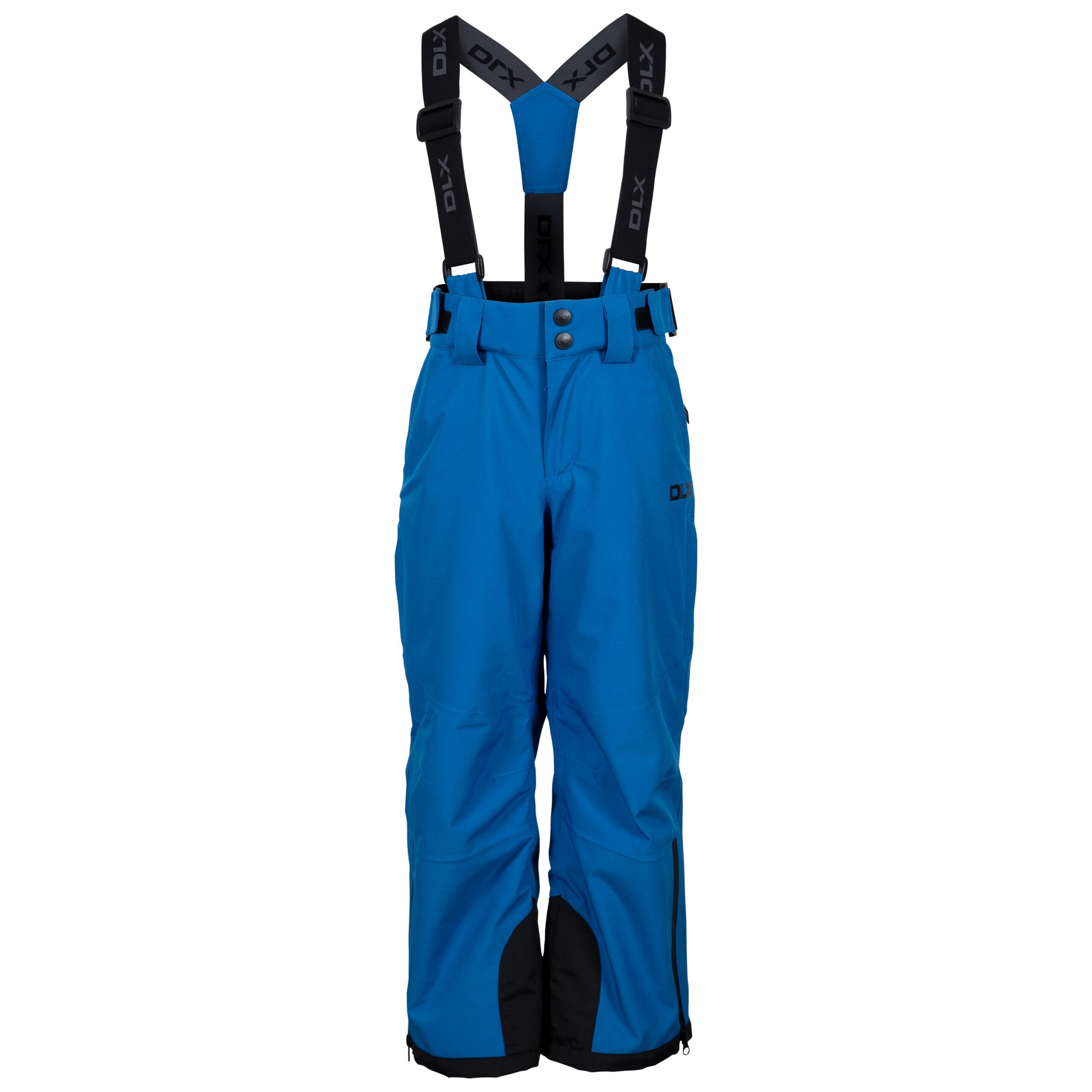 DLX Kids Ski Trousers Stretch Waterproof Zipped Pockets Adjustable Braces - Benito