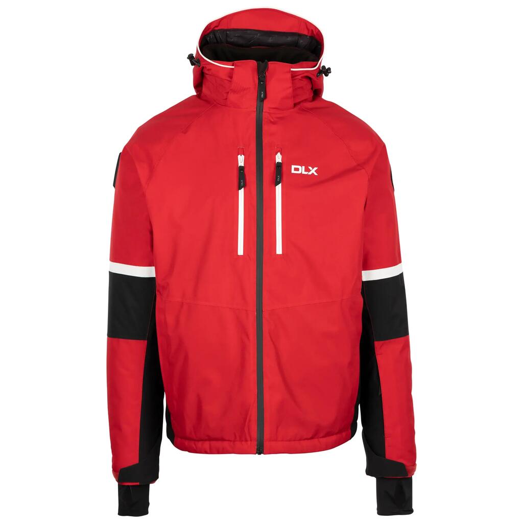 Mens Ski Jacket With Snowskirt Hooded Waterproof Wind Resistant Coat Mackle