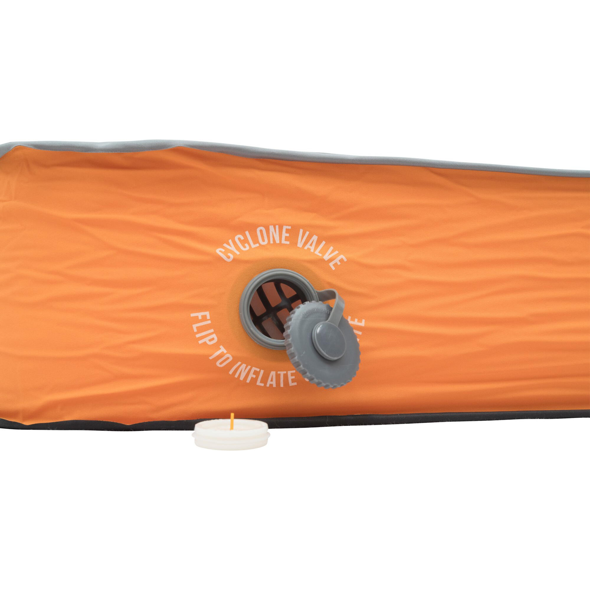 Vango Shangri-La II 15 Double Sleeping Mat, Cloud Grey / Orange 4/7